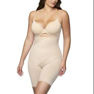 NWT Cupid Beige Women X-Firm Control TummyTuck HighWaist Thigh Slimmer Shapewear